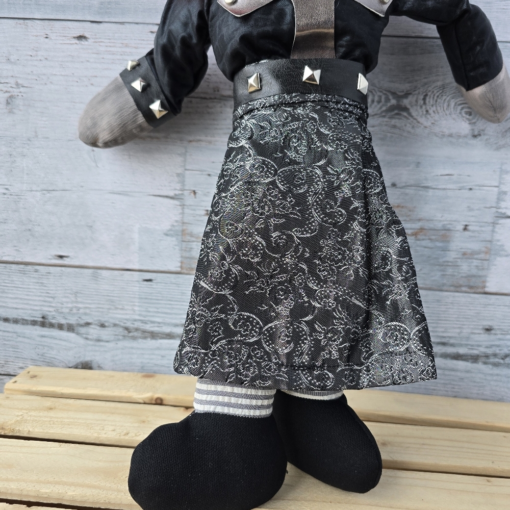 Creepy Gothic Style Rag Doll Plush Demonic Halloween 18" - Picture 5 of 9